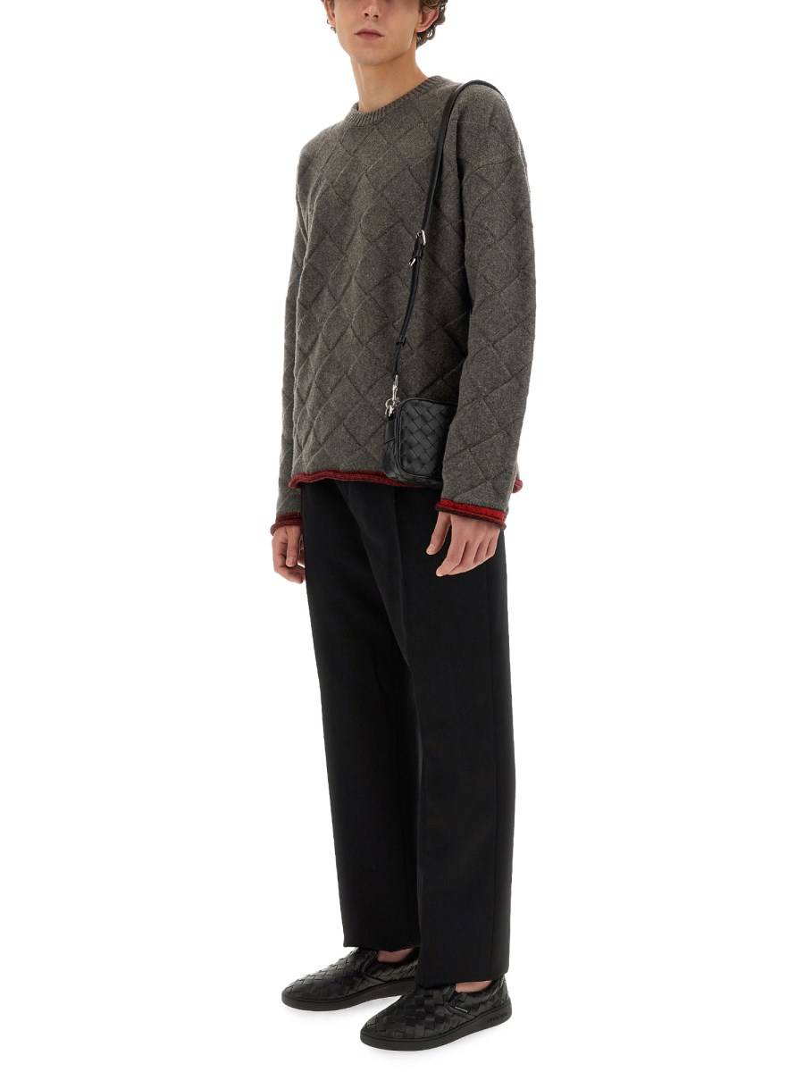 BOTTEGA VENETA MAGLIA CON MOTIVO INTRECCIO