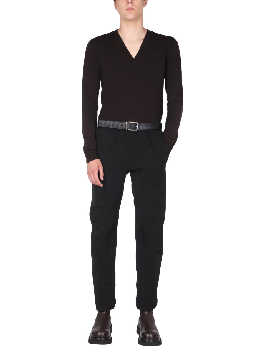 BOTTEGA VENETA MAGLIA SCOLLO A V IN LANA