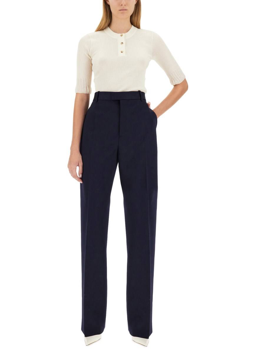 BOTTEGA VENETA PANTALONE SARTORIALE IN LANA