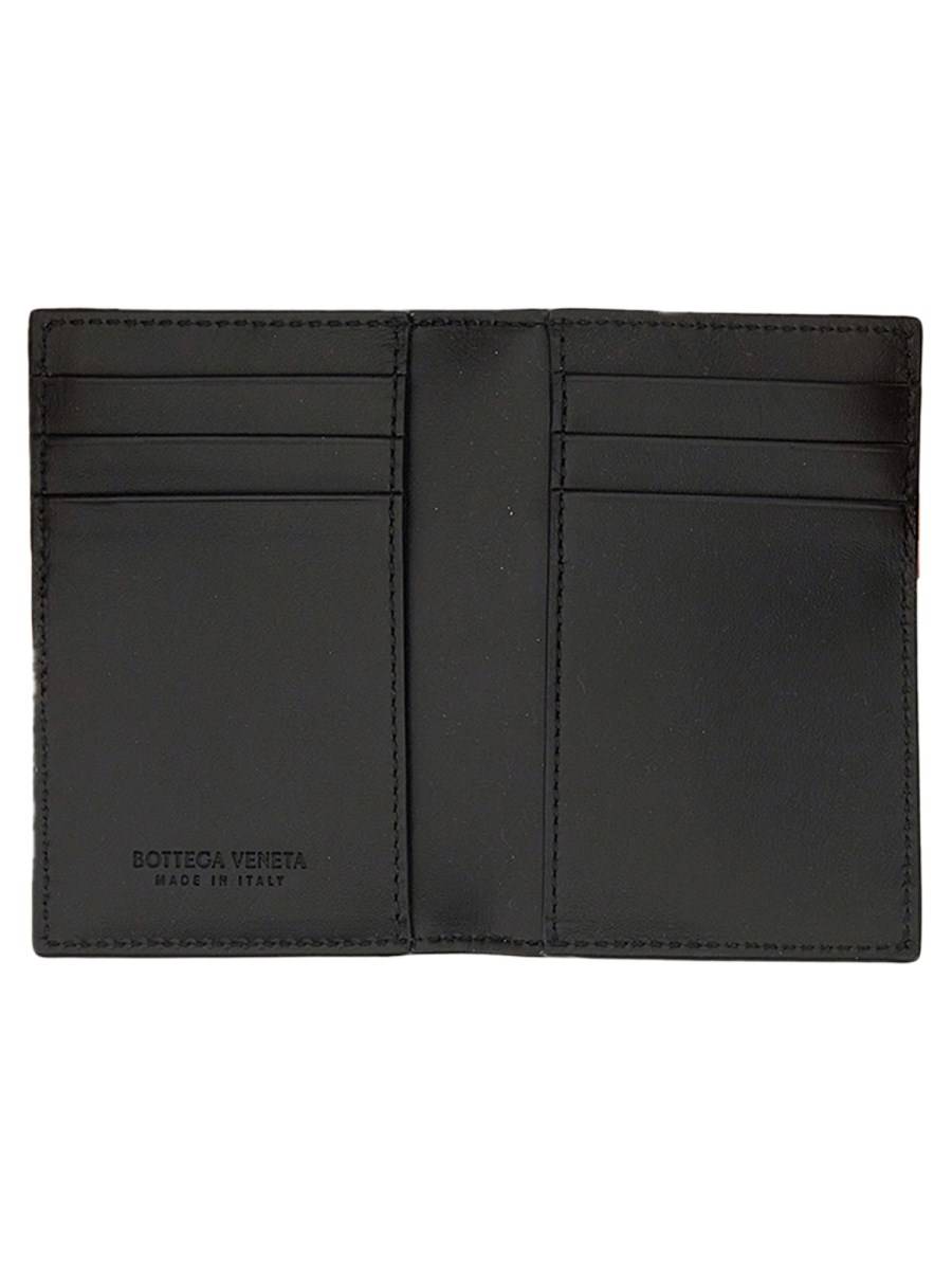 BOTTEGA VENETA PORTACARTE INTRECCIATO CON PATTA