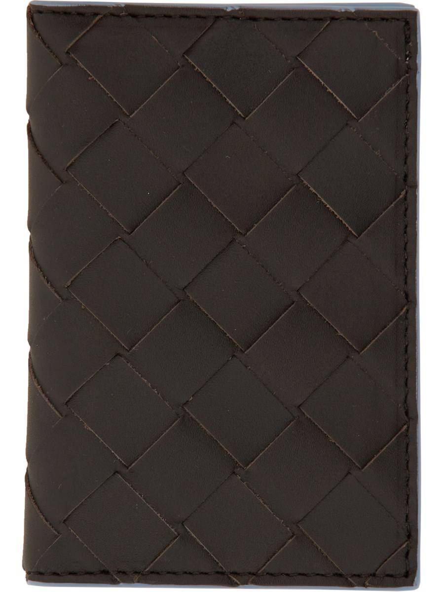 BOTTEGA VENETA PORTACARTE INTRECCIATO CON PATTA