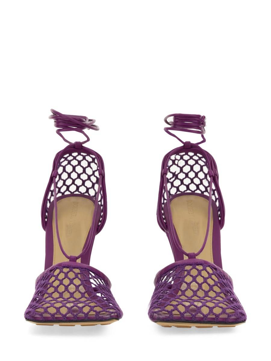 BOTTEGA VENETA SANDALO STRETCH IN MESH E NAPPA