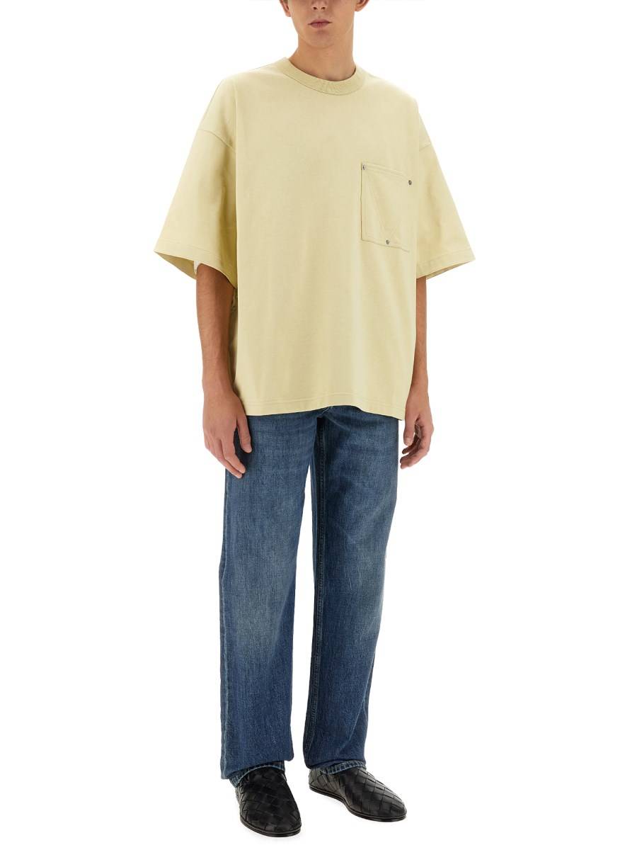 BOTTEGA VENETA T-SHIRT IN JERSEY DI COTONE