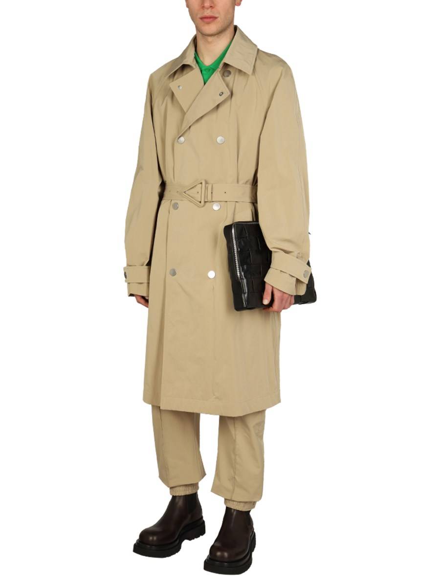BOTTEGA VENETA TRENCH IN NYLON STRETCH WASHED