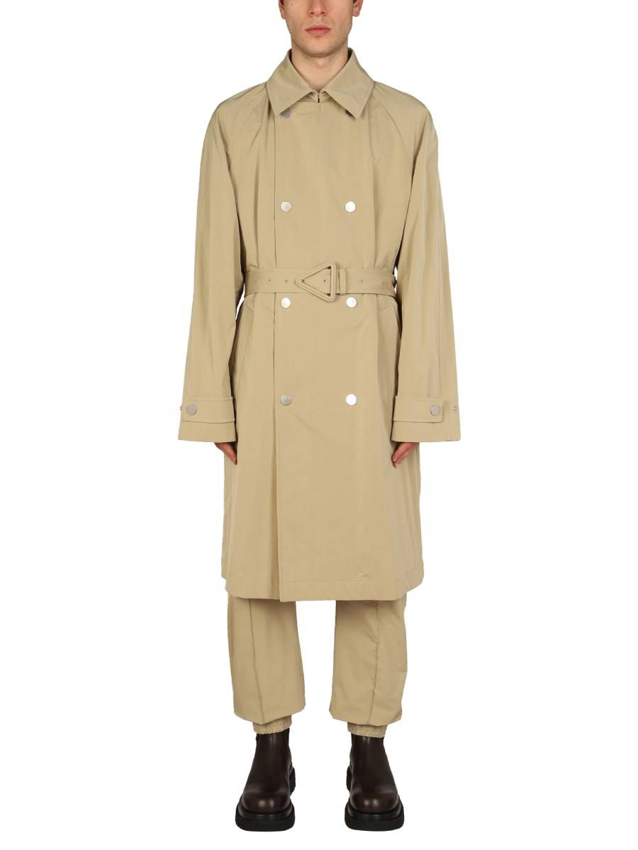 BOTTEGA VENETA TRENCH IN NYLON STRETCH WASHED