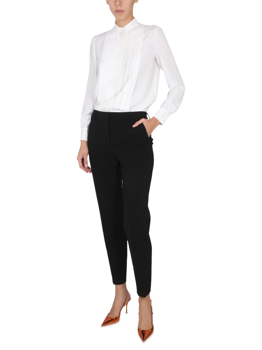 BOUTIQUE MOSCHINO CAMICIA HABOTAI IN MISTO SETA