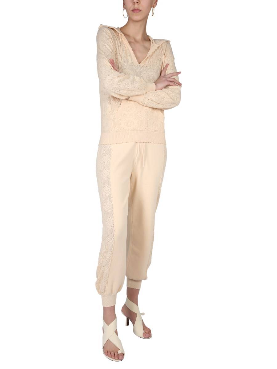 BOUTIQUE MOSCHINO FELPA "SUMMER 70'S" IN COTONE