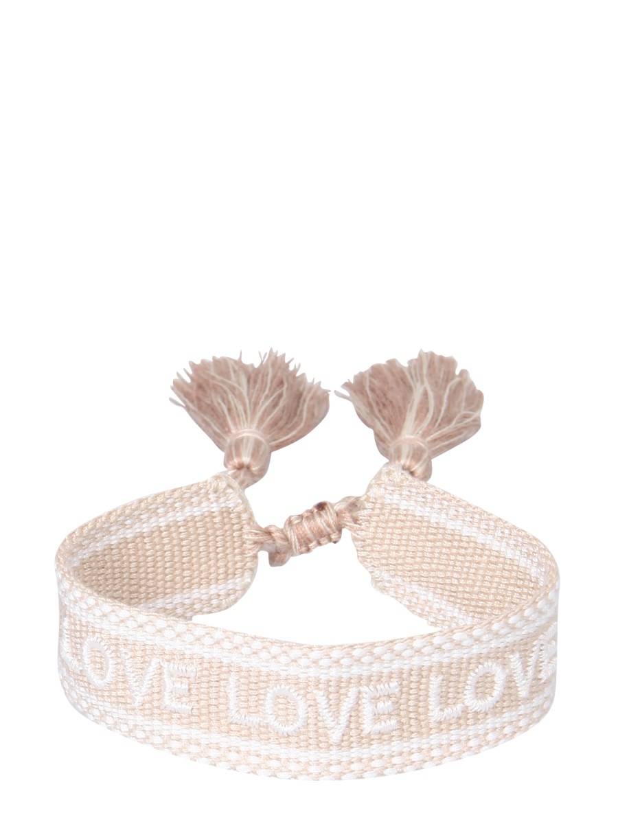 LABEL K BRACCIALE IN TESSUTO INTRECCIATO LOVE LOVE LOVE