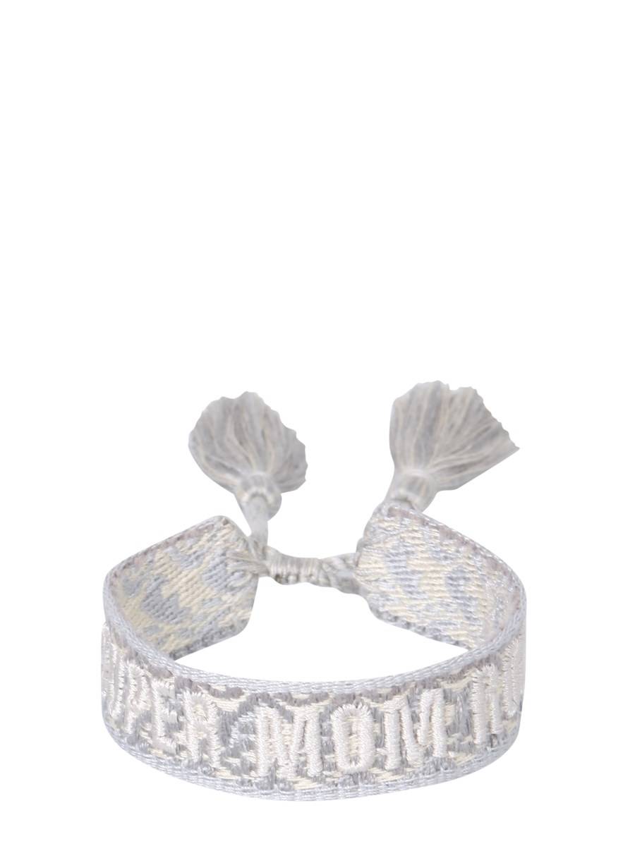 LABEL K BRACCIALE IN TESSUTO INTRECCIATO "SUPER MOM ROCK"