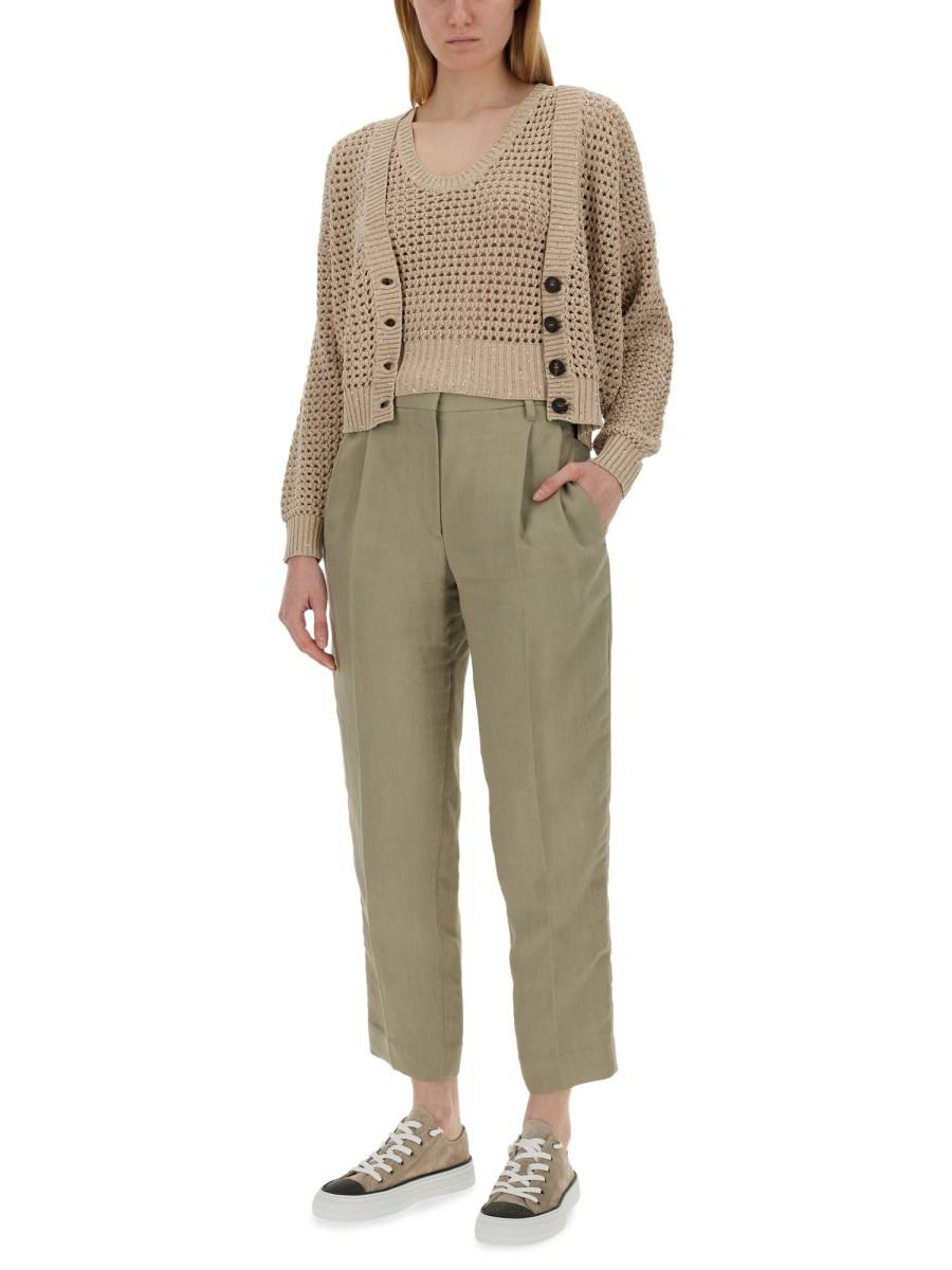 BRUNELLO CUCINELLI GILET A RETE