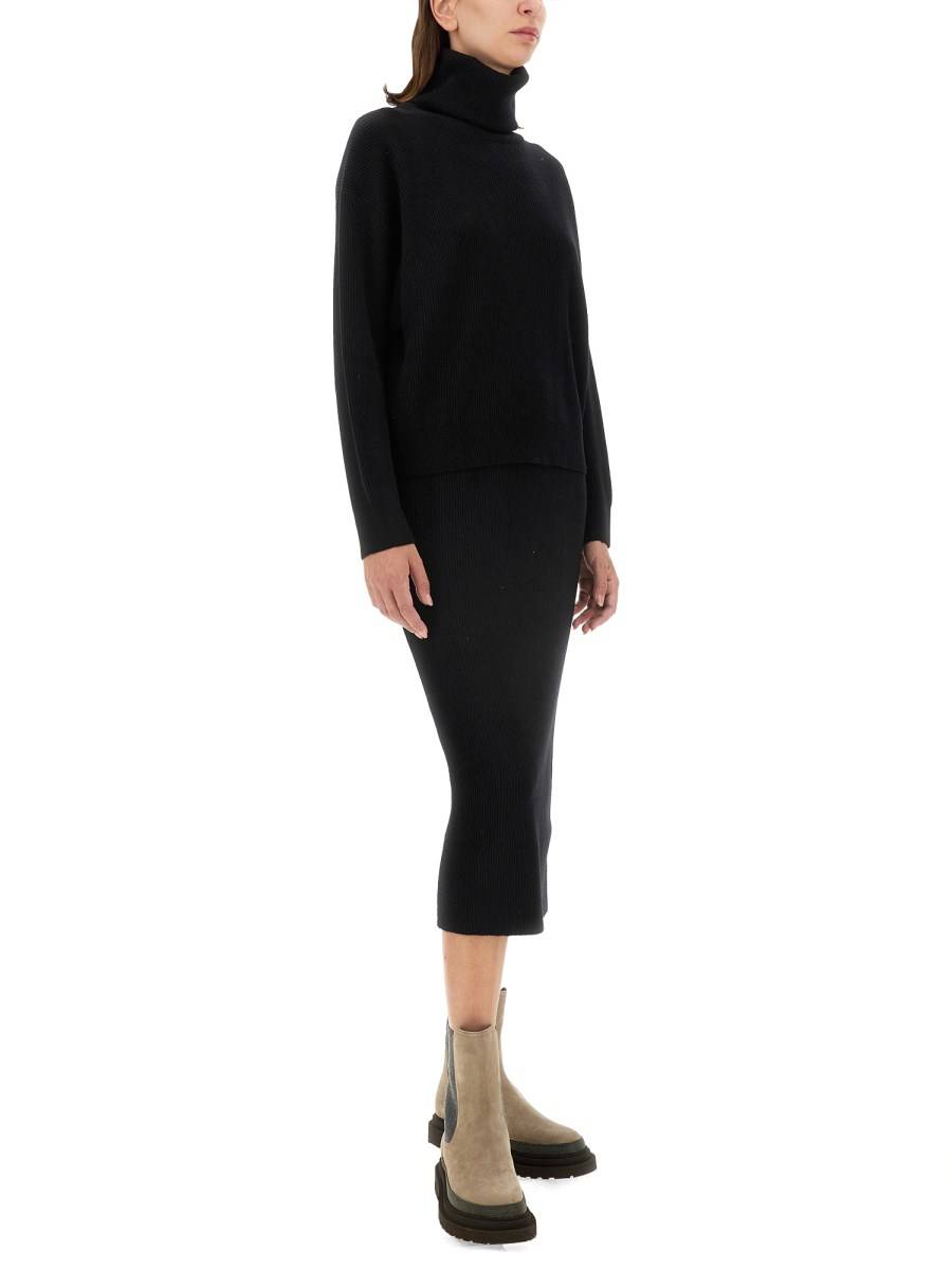 BRUNELLO CUCINELLI GONNA MIDI IN LANA