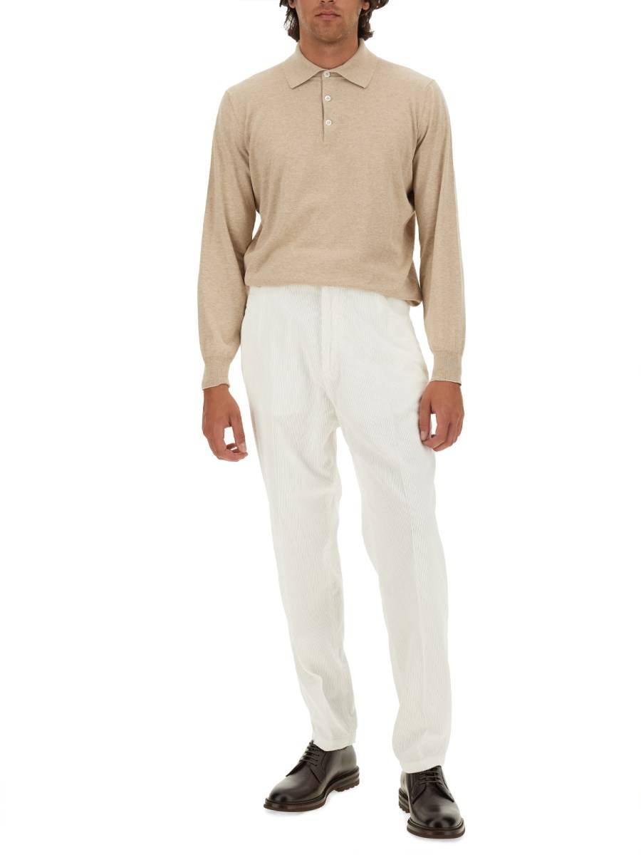 BRUNELLO CUCINELLI PANTALONE CORDUROY IN COTONE
