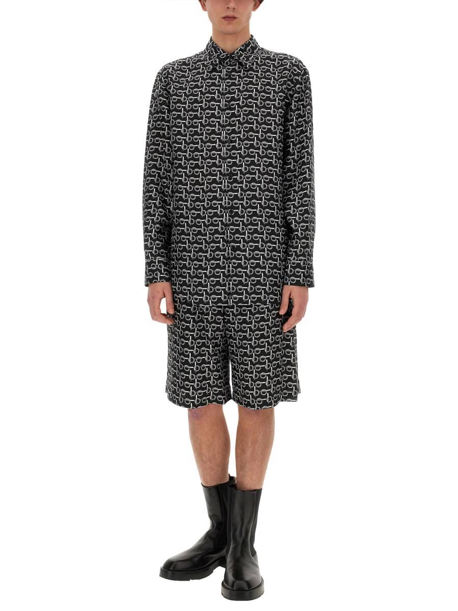 BURBERRY BERMUDA CON STAMPA ALL OVER