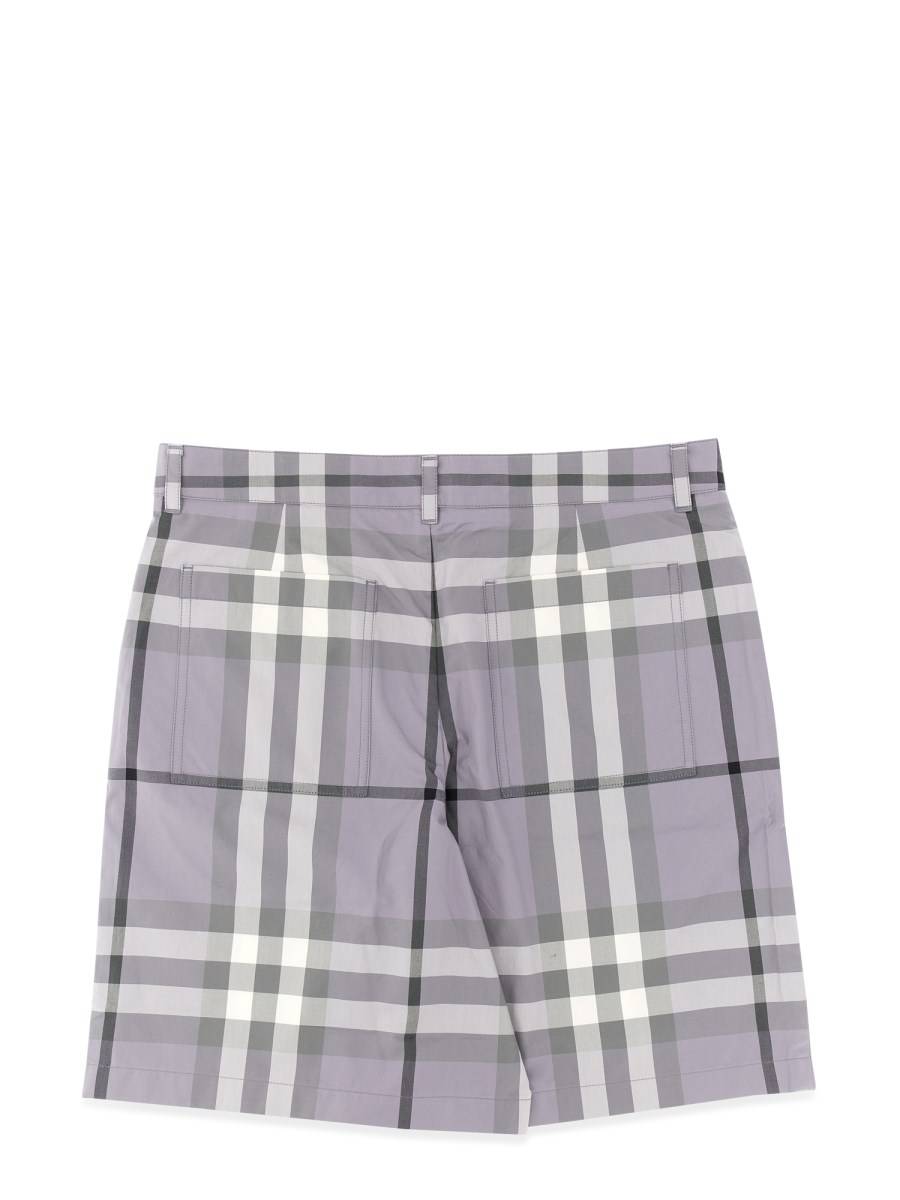 BURBERRY BERMUDA IN COTONE CON MOTIVO TARTAN
