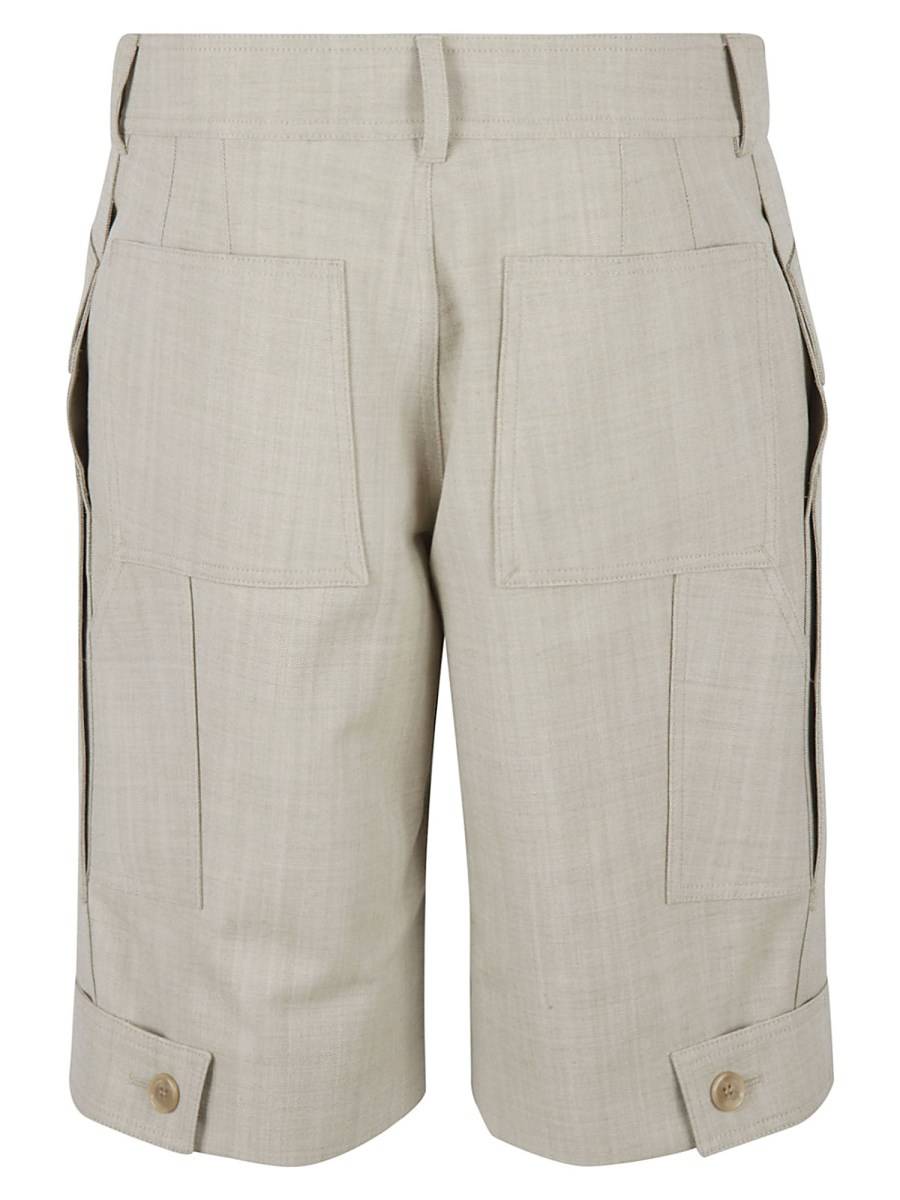 BURBERRY BERMUDA IN LANA GRAIN DE POUDRE