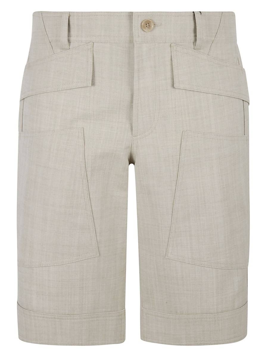 BURBERRY BERMUDA IN LANA GRAIN DE POUDRE