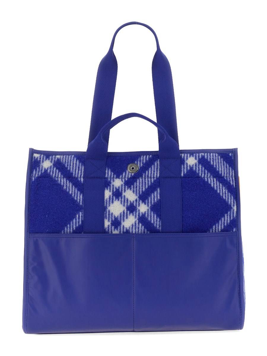 BURBERRY BORSA SHOPPER IN LANA CHECK