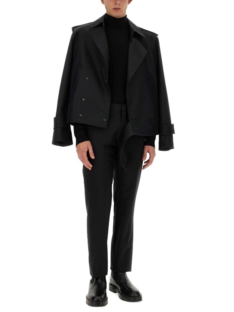 BURBERRY GIACCA TRENCH IN MISTO SETA