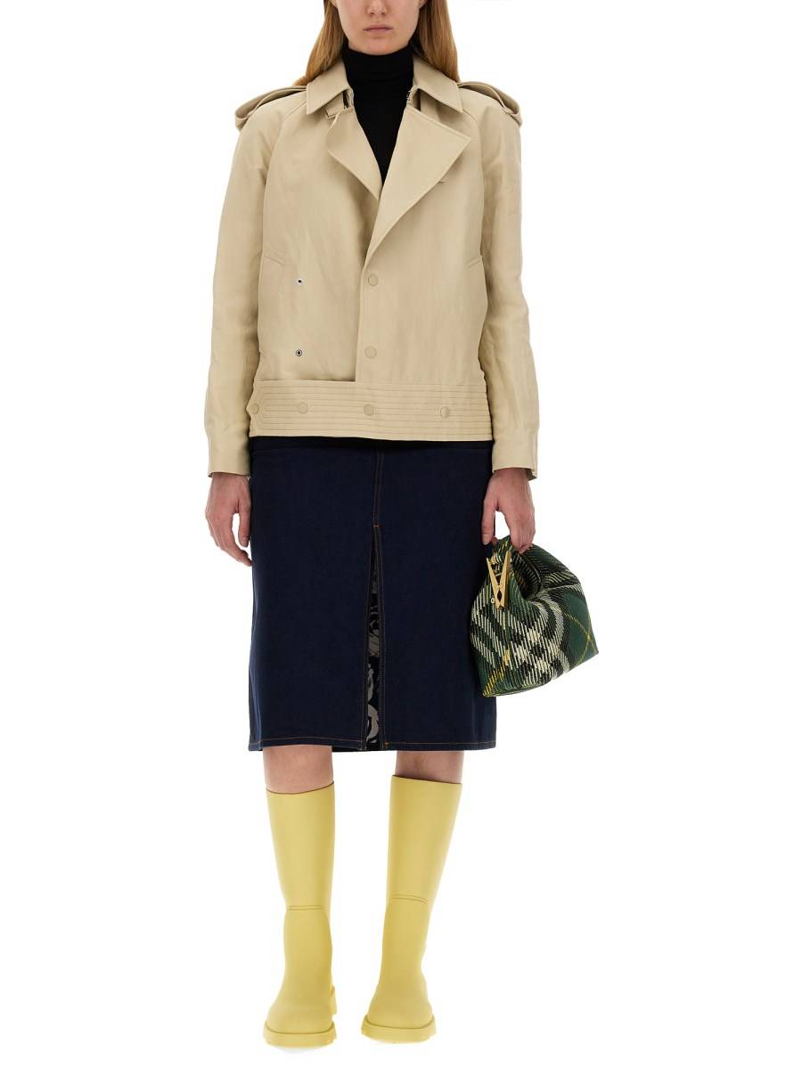 BURBERRY GIACCA TRENCH IN TELA