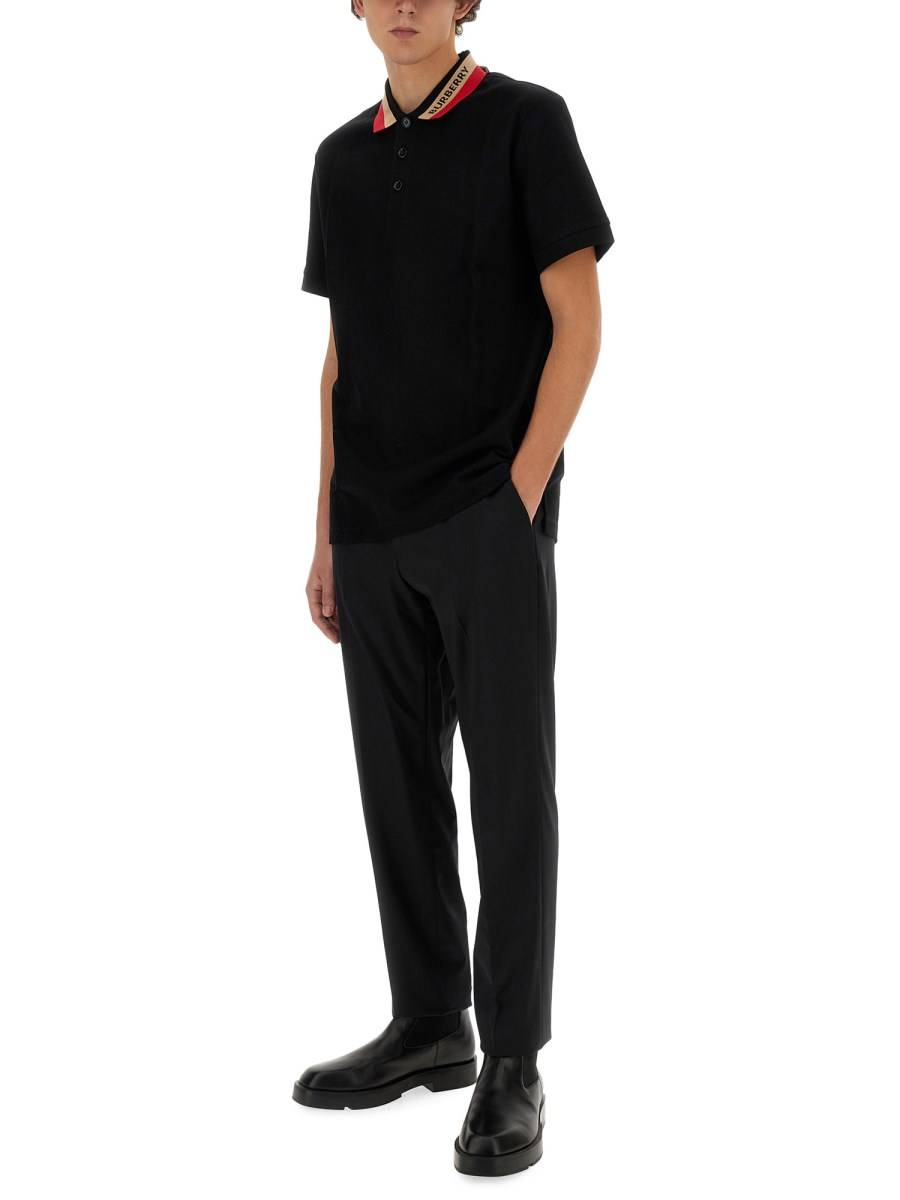 BURBERRY POLO IN COTONE