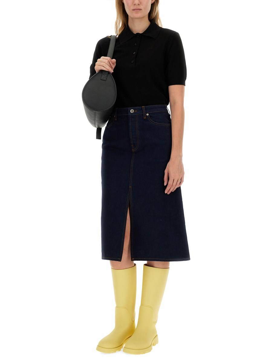BURBERRY POLO IN COTONE STRETCH
