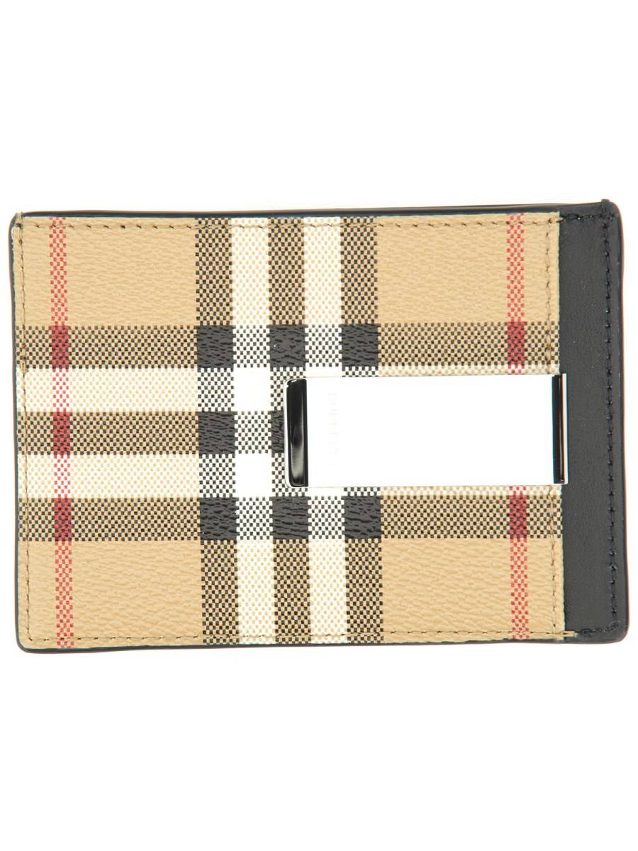 BURBERRY PORTACARTE CON FERMASOLDI VINTAGE CHECK