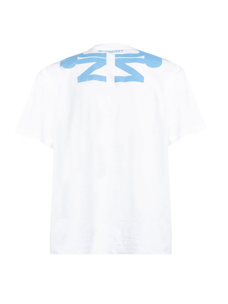 BURBERRY T-SHIRT CON STAMPA IN COTONE