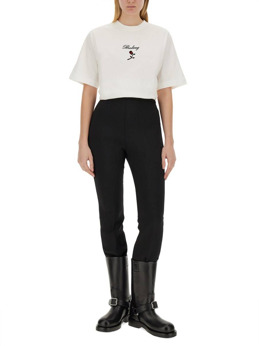BURBERRY T-SHIRT IN JERSEY DI COTONE CON LOGO