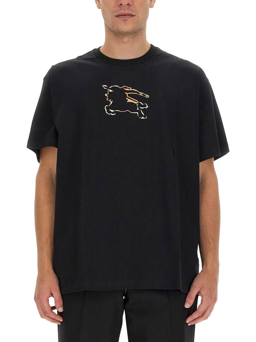 BURBERRY T-SHIRT PADBURY IN JERSEY DI COTONE
