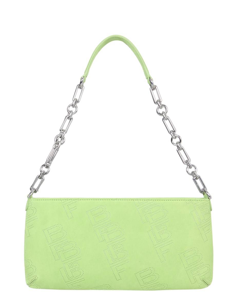 BY FAR BORSA HOLLY IN SUEDE CON LOGO PERFORATO