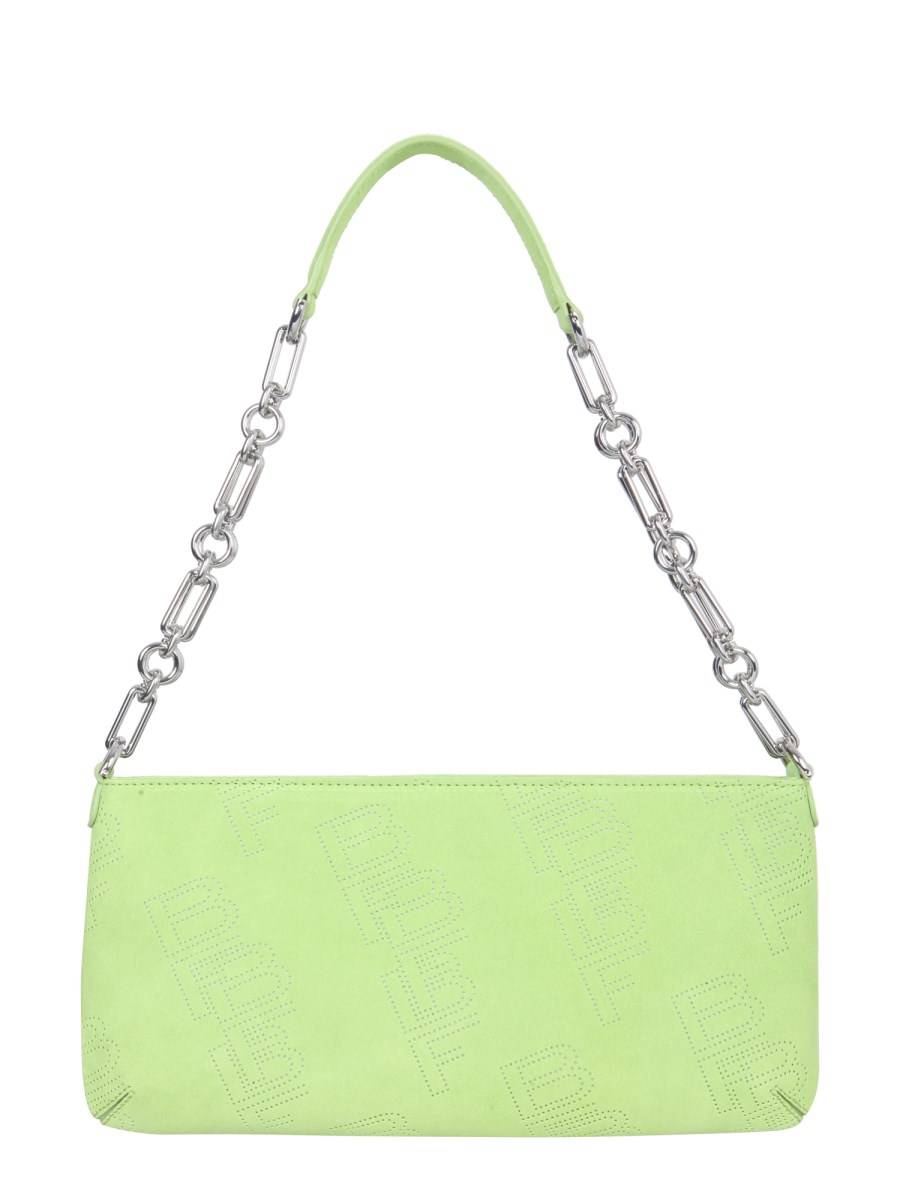 BY FAR BORSA HOLLY IN SUEDE CON LOGO PERFORATO
