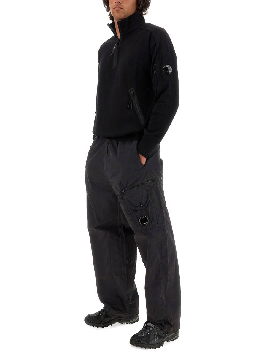 C.P. COMPANY FELPA IN COTONE CON LOGO