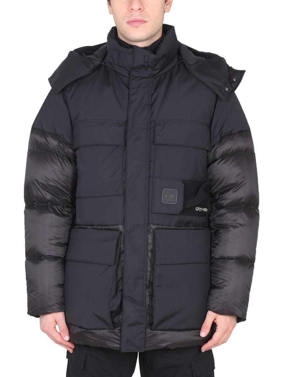 C.P. COMPANY GIACCA IN NYLON CON LOGO