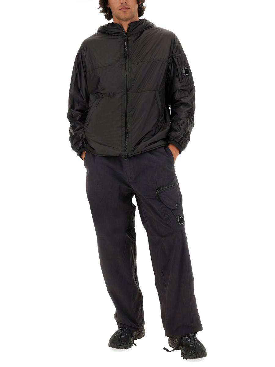 C.P. COMPANY GIACCA IN NYLON TRAPUNTATO CON LOGO