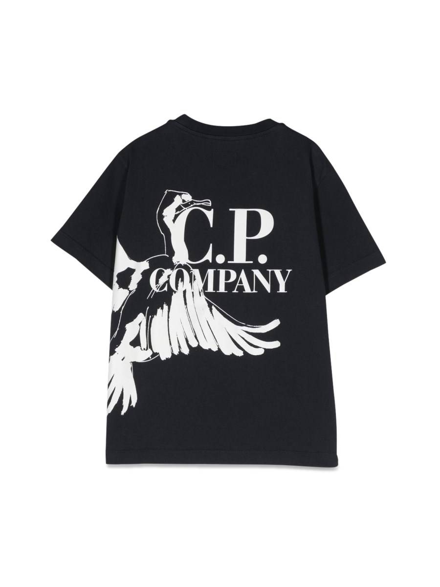 C.P. COMPANY GRAPHIC BIRD LOGO T-SHIRT