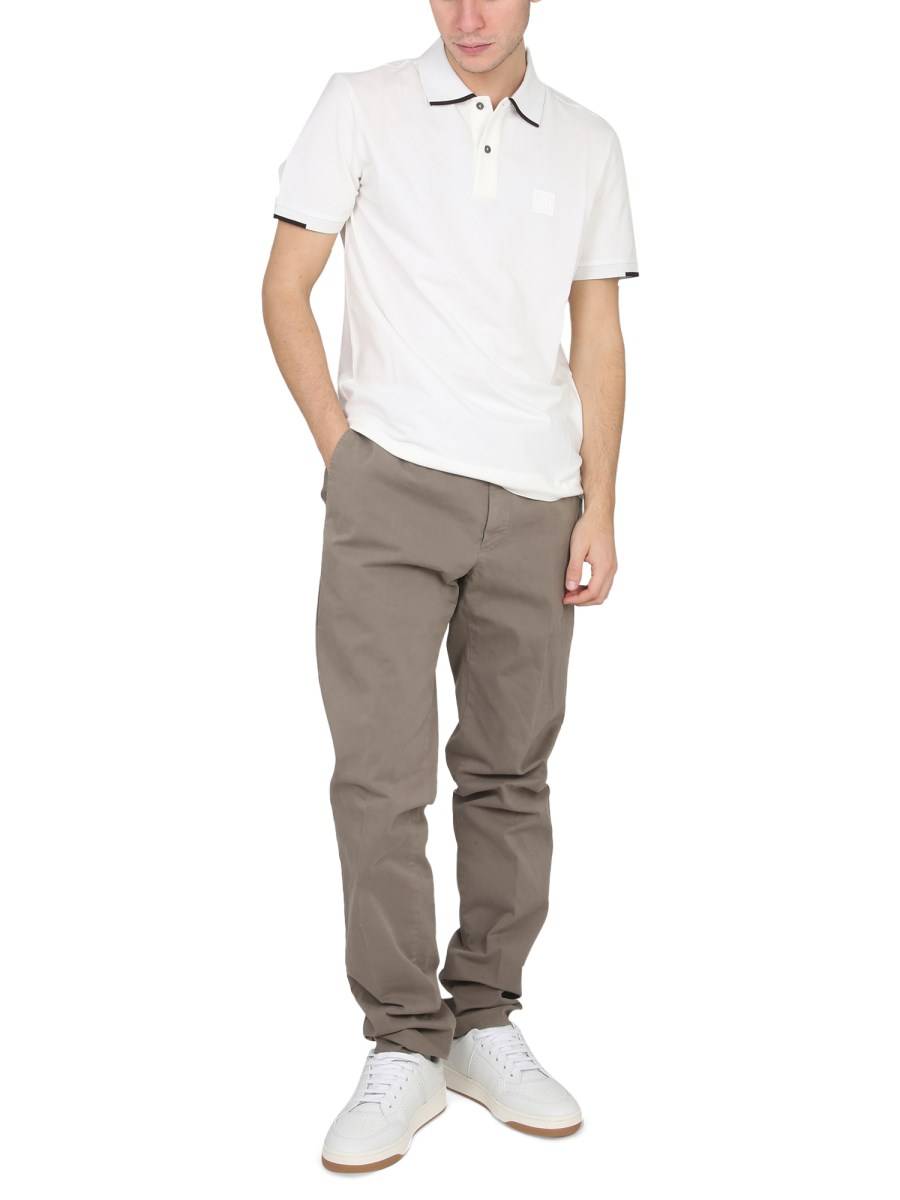 C.P. COMPANY POLO IN COTONE CON PATCH LOGO