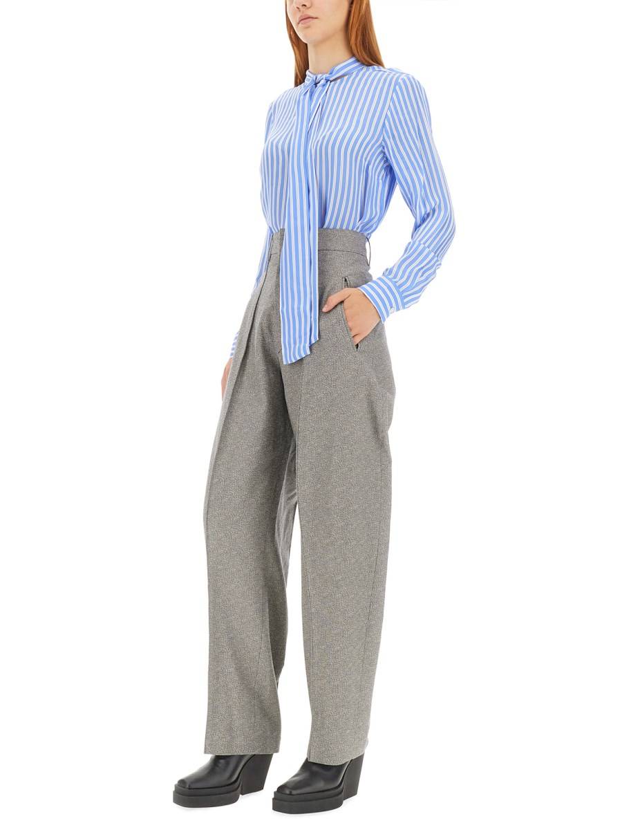MICHAEL BY MICHAEL KORS CAMICIA CON FIOCCO IN MISTO SETA