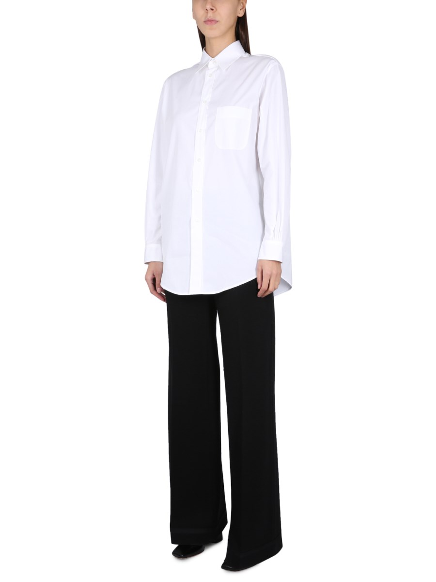 MAISON MARGIELA CAMICIA IN POPELINE DI COTONE ECOLOGICO