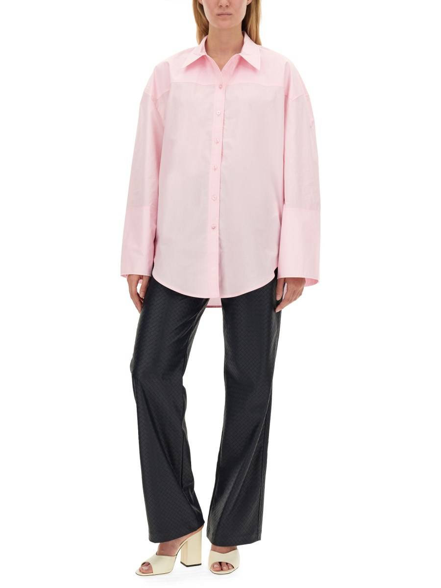ROTATE BIRGER CHRISTENSEN CAMICIA OVERSIZE IN COTONE