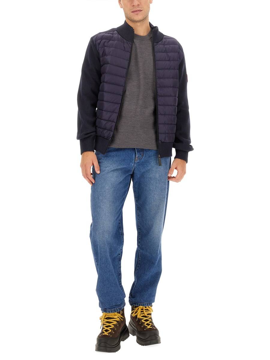 CANADA GOOSE GIACCA HYBRIDGE CON INSERTI IN MAGLIA