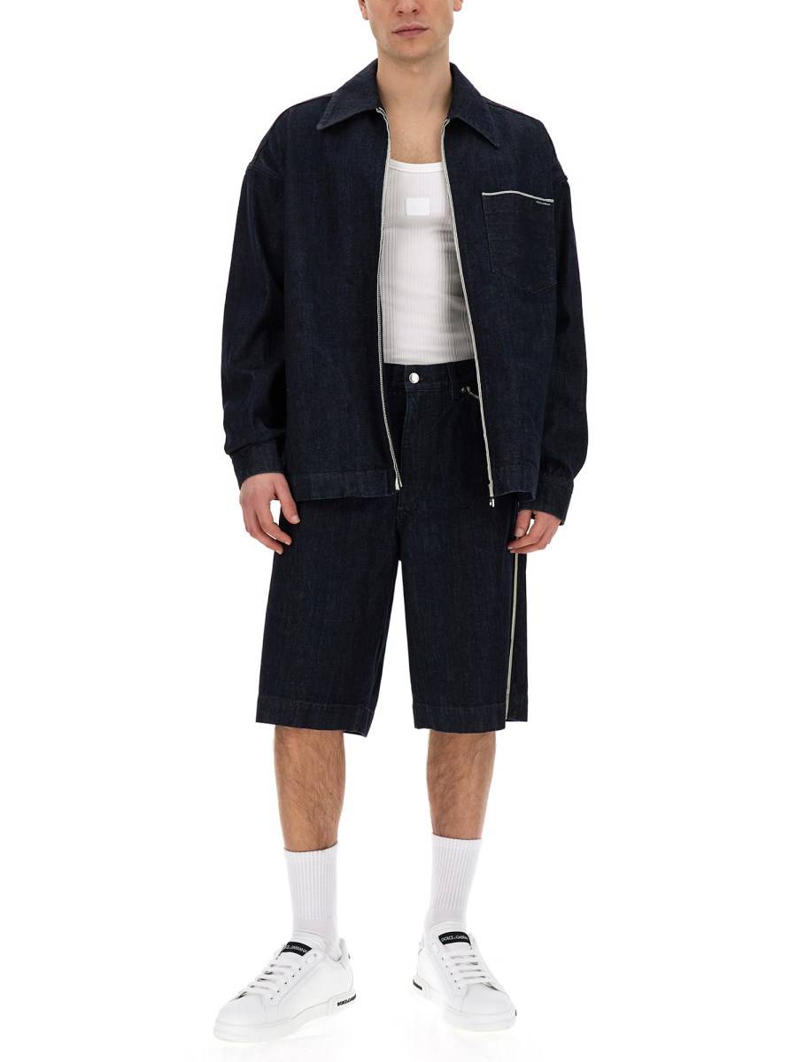 DOLCE & GABBANA CANOTTA A COSTINE IN JERSEY DI COTONE