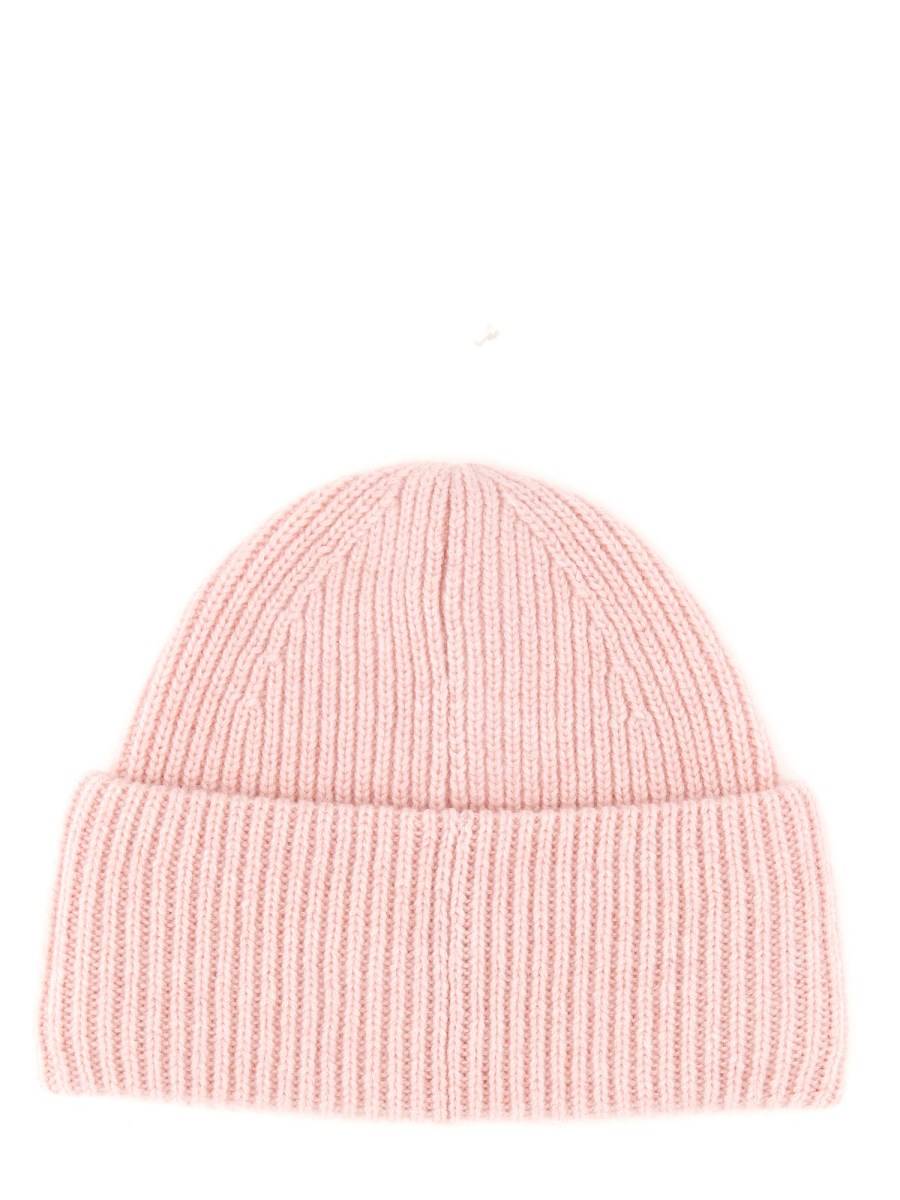 ACNE STUDIOS CAPPELLO BEANIE CON PATCH FACE IN LANA