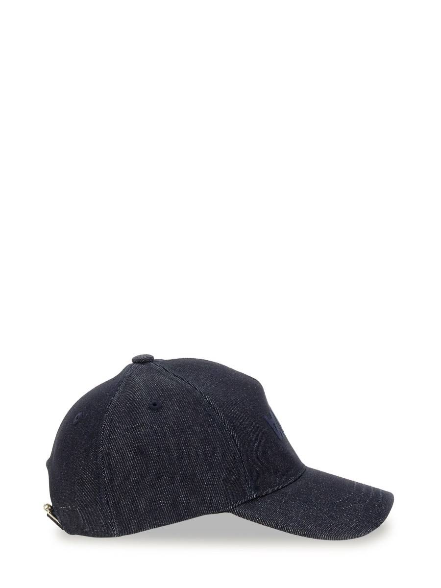 A.P.C. CAPPELLO DA BASEBALL "EDEN" IN DENIM CON LOGO VPC