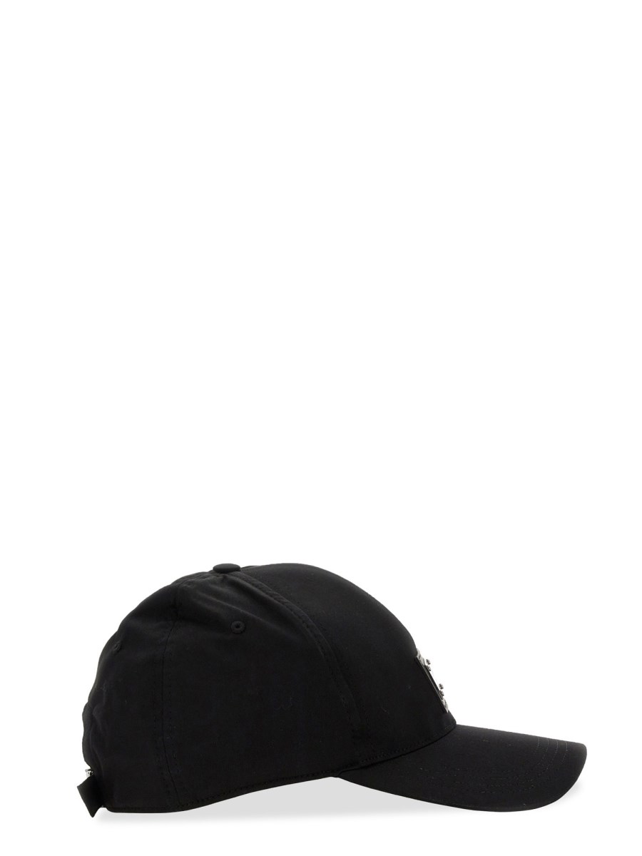 DOLCE & GABBANA CAPPELLO DA BASEBALL IN COTONE CON PATCH LOGO
