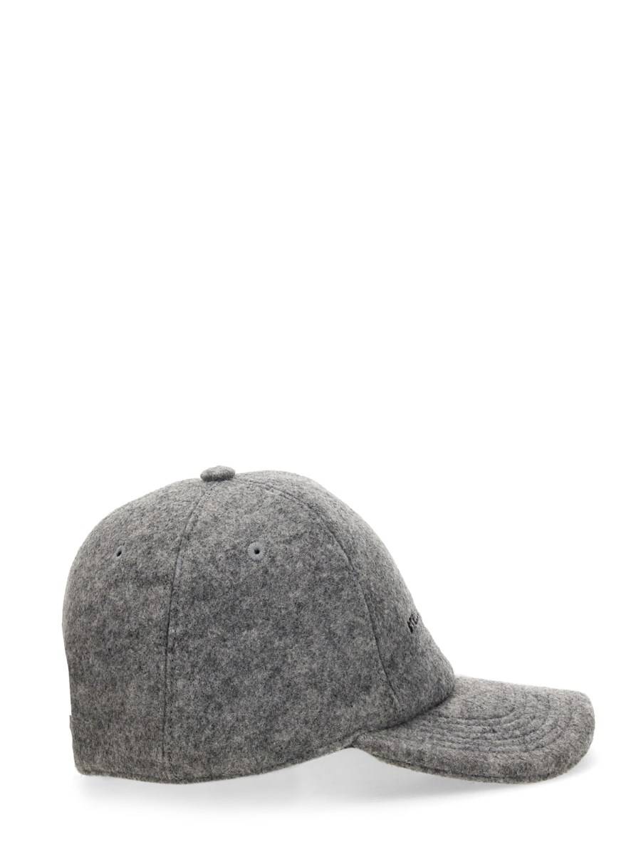 STELLA McCARTNEY CAPPELLO DA BASEBALL IN COTONE CON RICAMO LOGO