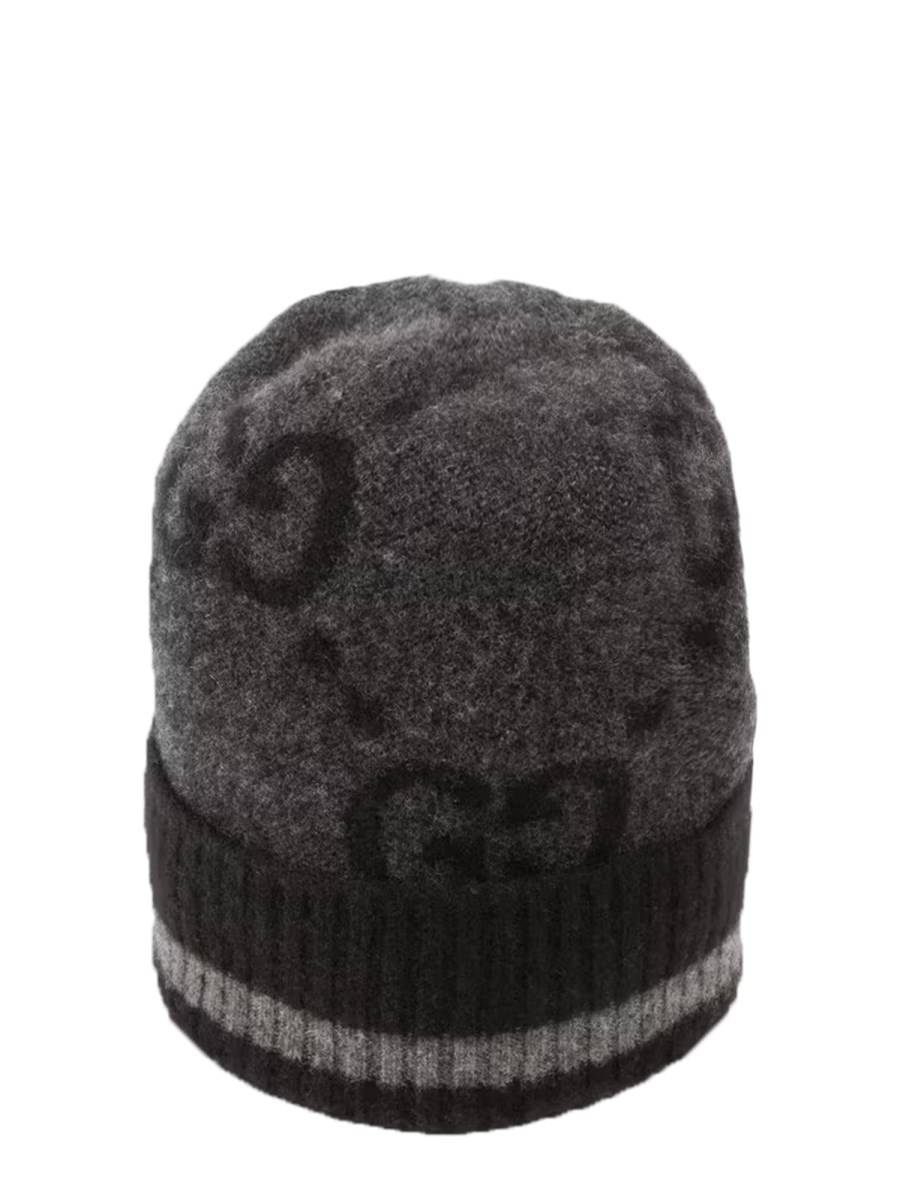 GUCCI CAPPELLO IN CASHMERE LAVORATO IN MAGLIA CON GG