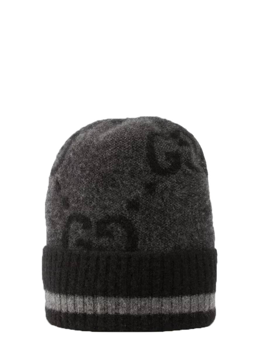GUCCI CAPPELLO IN CASHMERE LAVORATO IN MAGLIA CON GG