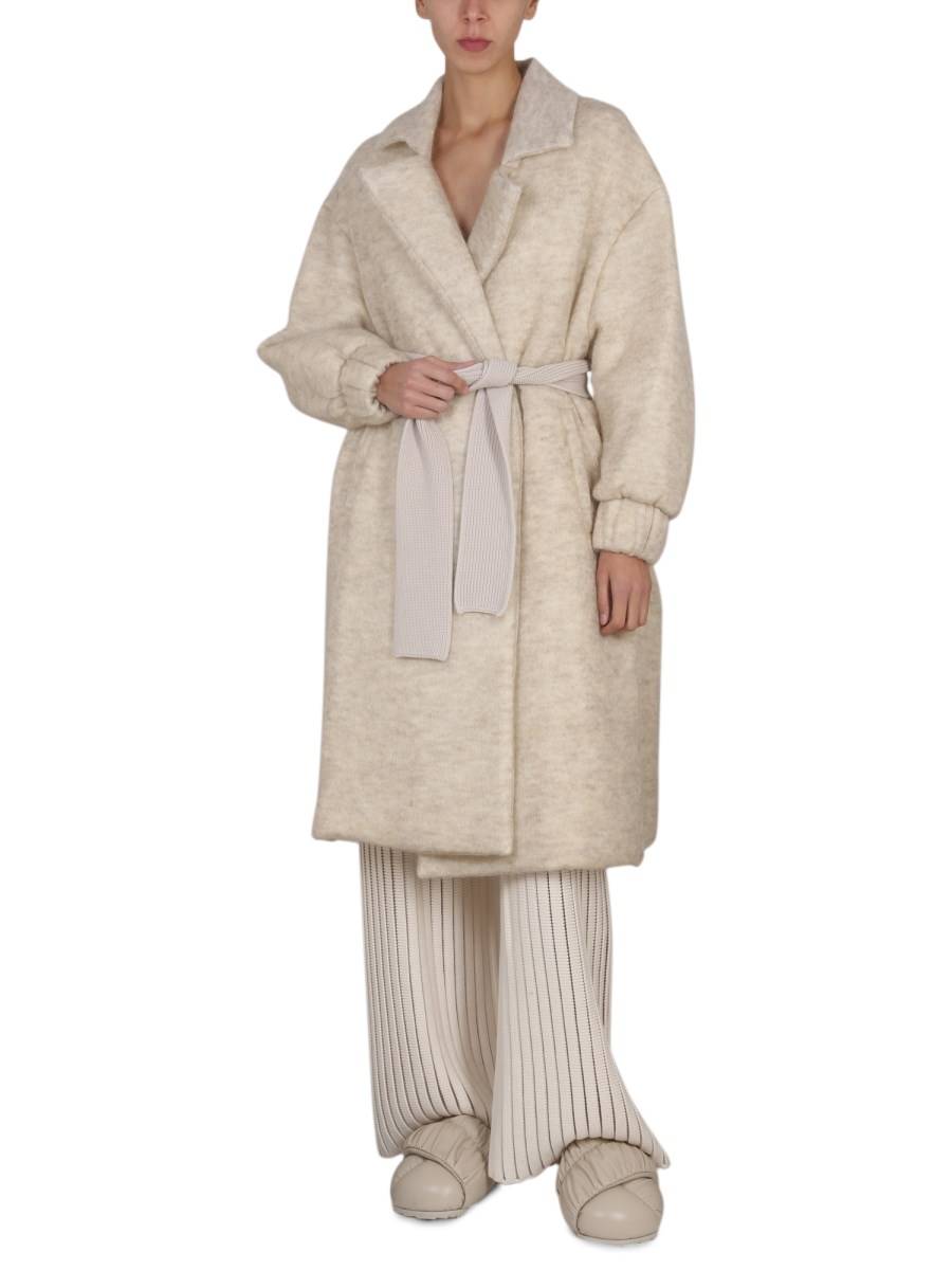 FABIANA FILIPPI CAPPOTTO IN MISTO MOHAIR CON CINTURA