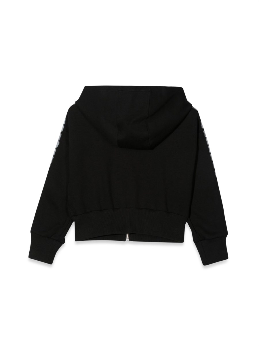 GIVENCHY CARDIGAN CON CAPPUCCIO E ZIP BANDA LOGATA SULLE MANICHE