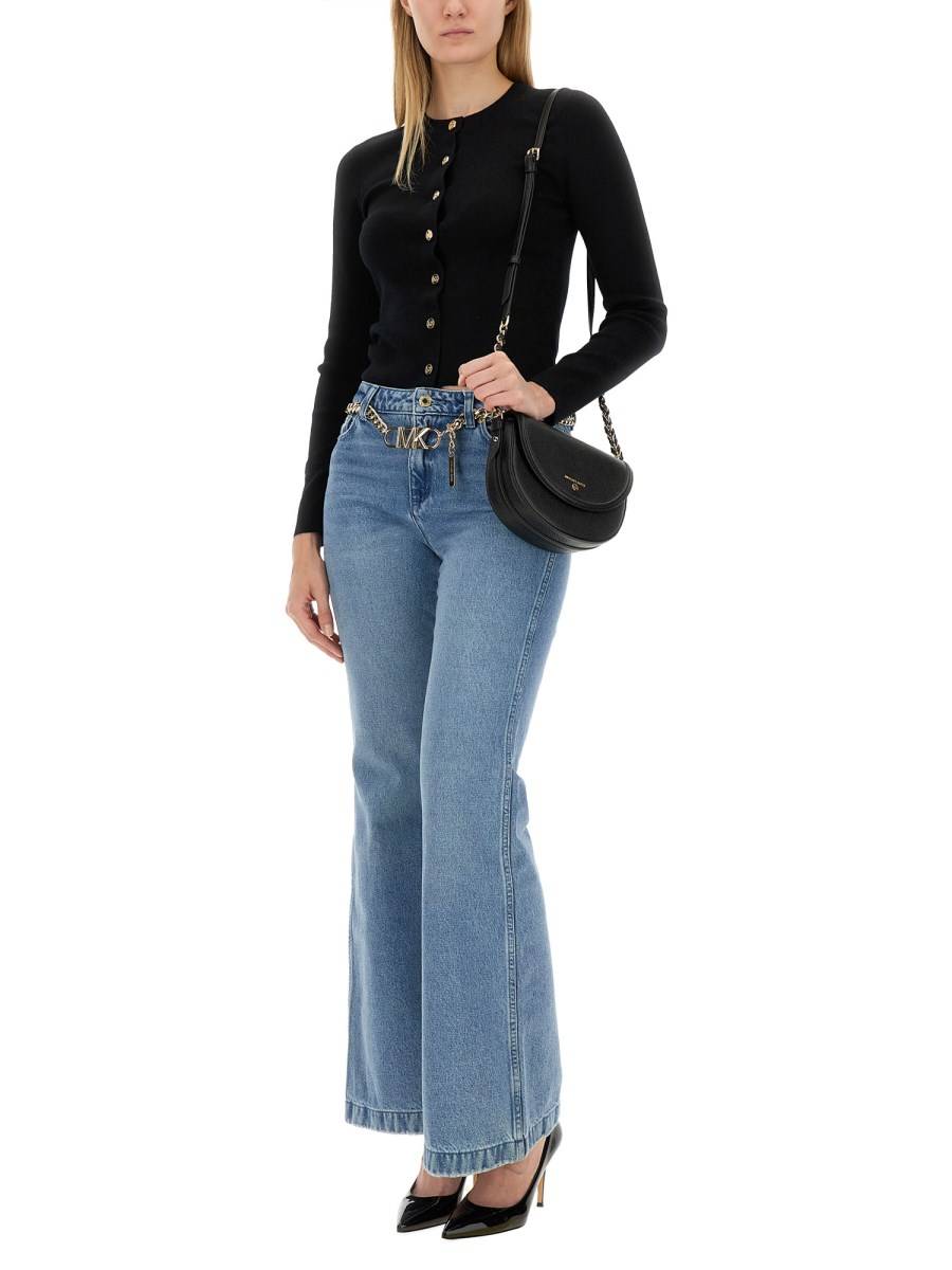 MICHAEL BY MICHAEL KORS CARDIGAN IN MISTO LANA MERINO